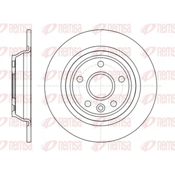 Brzdový kotouč Brzdový kotouč REMSA 61167.00