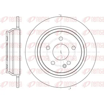 Brzdový kotouč Brzdový kotouč REMSA 6678.00