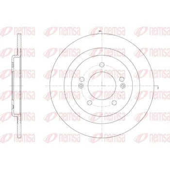Brzdový kotouč Brzdový kotouč REMSA 61438.00