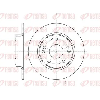 Brzdový kotouč Brzdový kotouč REMSA 61175.00
