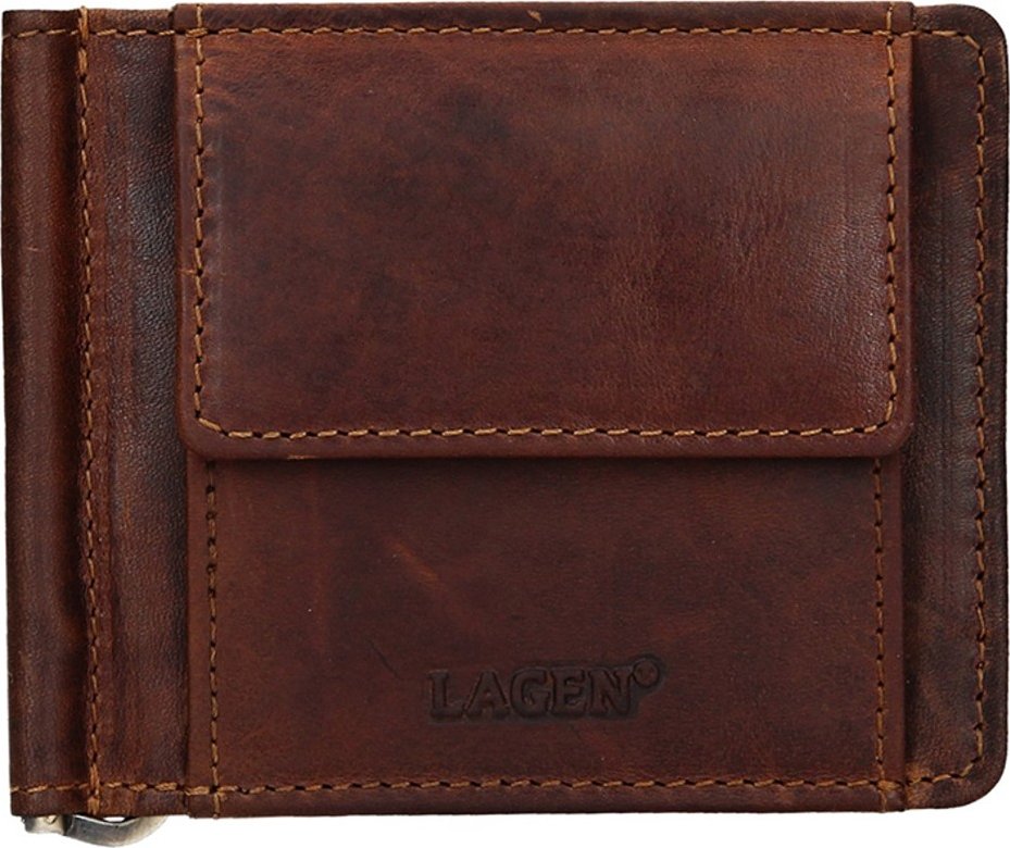 LAGEN | Pánská kožená dolarovka LAGEN 5173 hnědá | allBAGS.cz