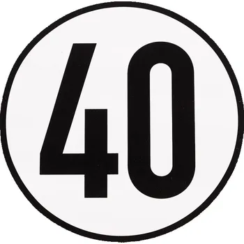 Přívěs DEMA Rychlostní nálepka 40 km/h, 200 mm