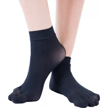 Dámské punčochy PLAIN ANKLE prstové nylonové ponožky ToeToe