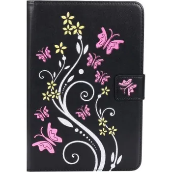 Pouzdro na tablet Butterfly knížkové pouzdro z PU kůže na iPad mini, iPad mini 2, iPad mini 3 - černé