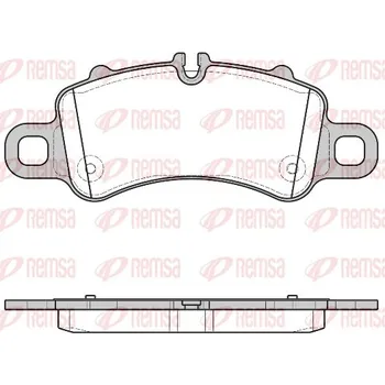 Brzdová destička Sada brzdových destiček, kotoučová brzda REMSA 1713.00