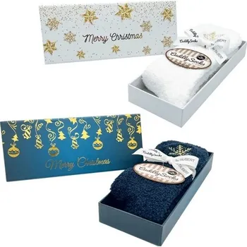 Pánské ponožky Taubert Luxusní žinylkové ponožky s vánočním motivem Tm. modrá 1 pár