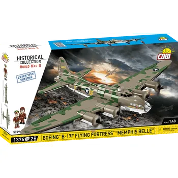 Stavebnice COBI Americký dálkový bombardovací letoun Boeing B-17F Létající pevnost (Memphis Belle) COBI 5749 - Executive Edition WWII 1:48