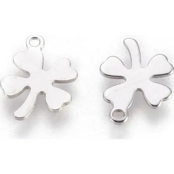 Přívěsek Přívěsek z nerezové oceli - čtyřlístek 13,5x10x0,6 mm