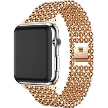 Ostatní příslušenství k chytrým hodinkám Neat stylový kovový řemínek na Apple Watch 38mm - rosegold