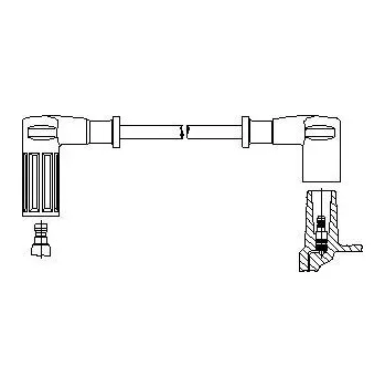 Zapalovací kabel zapalovací kabel, , BREMI, 735/40