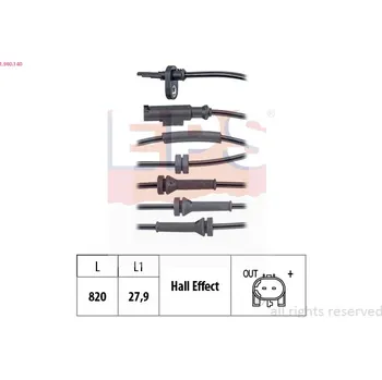 ABS Snímač, počet otáček kol EPS 1.960.140