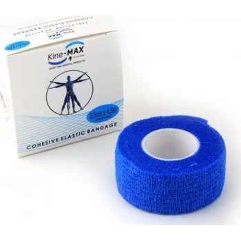 KINEMAX COHESIVE ELASTIC BANDAGE 2,5 cm modré