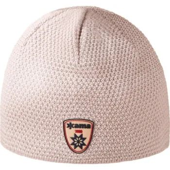 Čepice Pletená čepice Merino KAMA AW28 Barva: 112 běžová