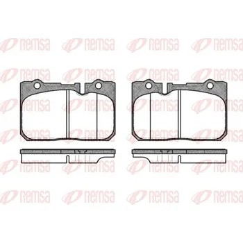 Brzdová destička Sada brzdových destiček, kotoučová brzda REMSA 0679.00
