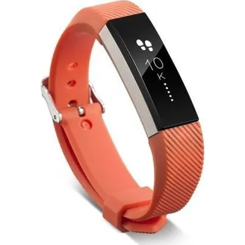 Řemínek na hodinky Twill silikonový řemínek na Fitbit Alta - oranžový