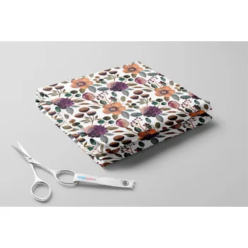 Softshell jarní, 20/9, Fialové květiny Barva: Bílá