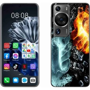 Pouzdro na mobilní telefon Gelový kryt mmCase na Huawei P60 Pro - voda a oheň