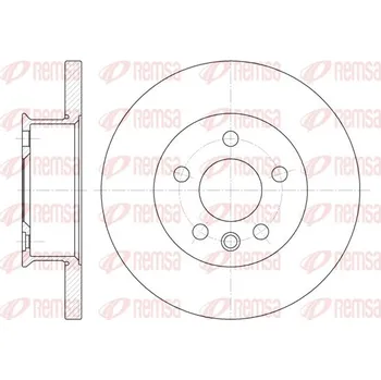 Brzdový kotouč Brzdový kotouč REMSA 6481.00