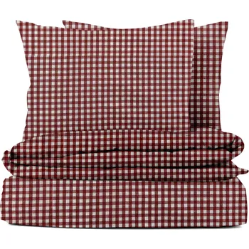 Povlečení Ervi bavlněné povlečení oboustranné - Pivoňkový rozkvět/olivové