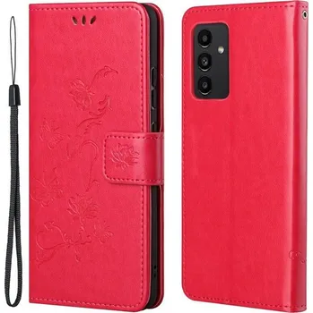 Pouzdro na mobilní telefon Flower knížkové pouzdro na Samsung Galaxy A13 4G - červené