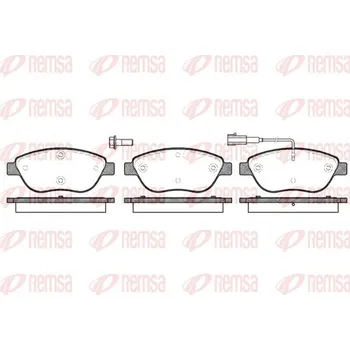 Brzdová destička Sada brzdových destiček, kotoučová brzda REMSA 0859.01