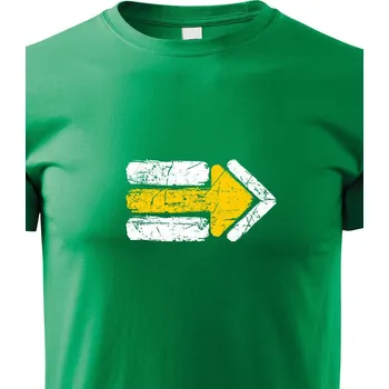 Chlapecké tričko Dětské tričko Turistická šipka - žlutá, Barva Zelená, Velikost 122 cm/6 roků, Canvas Dětské tričko Bezvatriko.cz 2080