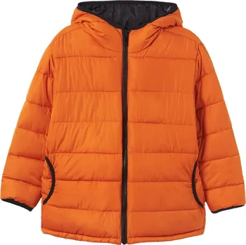 Kojenecká bunda MAYORAL chlapecká oboustranná bunda černá, oranžová vel. 152 cm