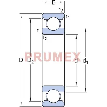NSK 6312 M kuličkové ložisko