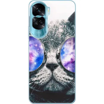 Pouzdro na mobilní telefon Odolné silikonové pouzdro iSaprio - Galaxy Cat - Honor 90 Lite 5G
