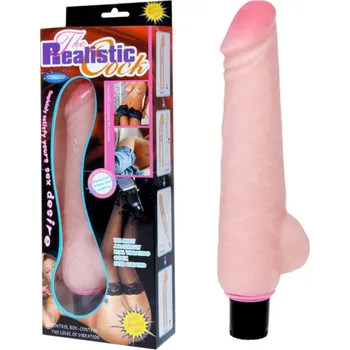 Vibrátor Realistický vibrátor CYBERSKIN Cock Multispeed Vibrations 24,5cm (Pocítěj sametově měkkou, víceřechtovou vibraci, která je jako skutečná a poskytuje úžasnou rozkoš! Pro dosažení uspokojení jeden na jednoho je tento skutečný atmosféra ideální volbou. Měkký