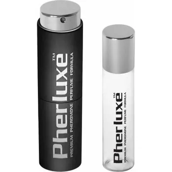 FEROMON pro muže PHERLUXE BLACK spray 33ml na večer (Dodá vám smyslnost, vášeň a kapku klasiky, které neodolá ani vaše vyvolená. Je to nekonvenční vize maskulinity. Levandule, ozvěna známé a uklidňující vůně mýdla na holení, je umocněna smyslností vanilky