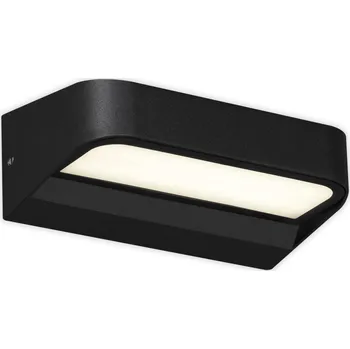 Venkovní osvětlení BRILONER LED venkovní svítidlo 14,2 cm 8W 900lm černá BRILO 3036-015