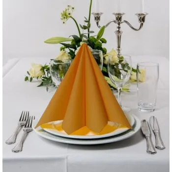 Papírový kapesník Ubrousek 40x40 cm - Airlaid medový - 1ks