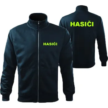 Pánská mikina Mikina HASIČI se zipem Barva: Černá, Velikost: XXXL