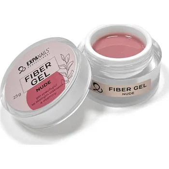 Umělé nehty UV/LED gel Fiber - Nude 50 g - zpevňující