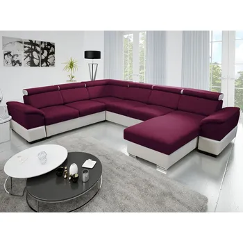 Sedací souprava Eoshop Rohová sedací souprava Osaka B2R2FOTT do U - lux 17 / soft 31 (barva potahu) - pravá