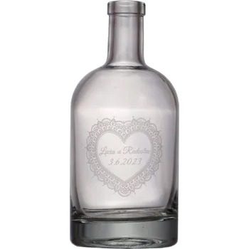 Láhev Láhev Nokturno - 0.50 bezbarevná Vinolok + zákaznícky nápis