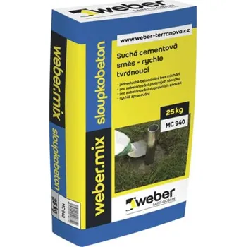 beton Sloupkový beton Weber rychletvrdnoucí 25 kg
