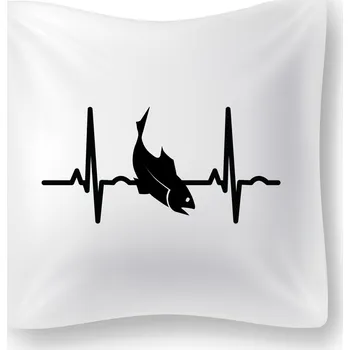 Dekorativní polštářek Polštářek - Rybář EKG