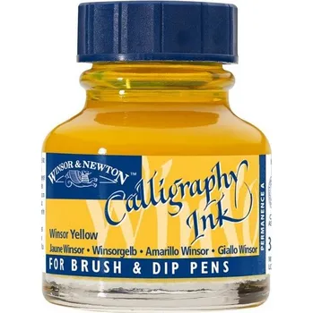 Kaligrafický inkoust WINSOR & NEWTON Calligraphy Ink, 30ml Winsor Yellow