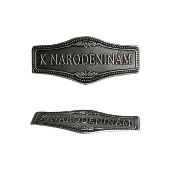 Příslušenství ke svářečce Plaketa Cínová - K narodeninám