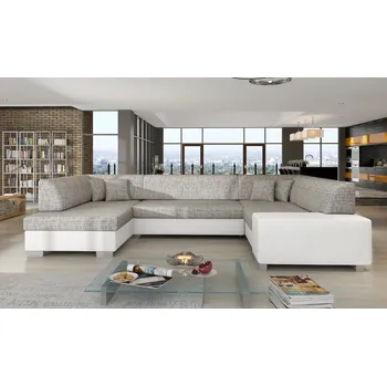 Obývací pokoj ImportWorld Rohová rozkládací sedací souprava Axelle - Berlin 01 / Soft 17 (barva potahu) - levá