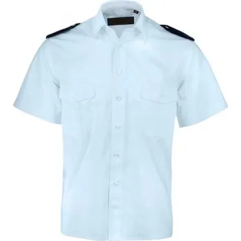 Pánská košile Košile pilotka světle modrá - krátký rukáv Velikost: 42
