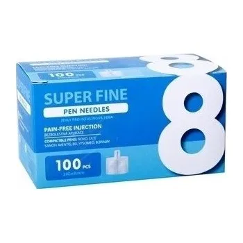 Zdravotnický materiál Jehly pro inzul.pera SUPER FINE 8mm 31G 100ks
