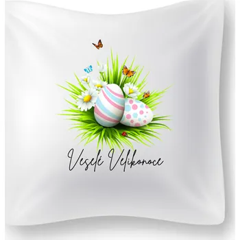 Dekorativní polštářek Polštářek - Veselé Velikonoce!