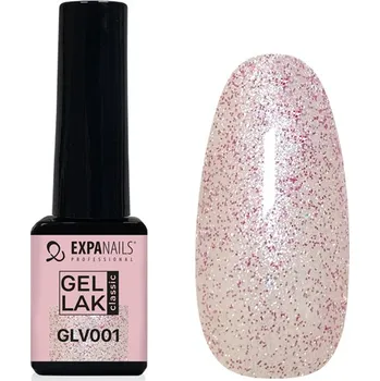 Umělé nehty UV/LED Gel lak - GLV001 třpyt - 5 ml