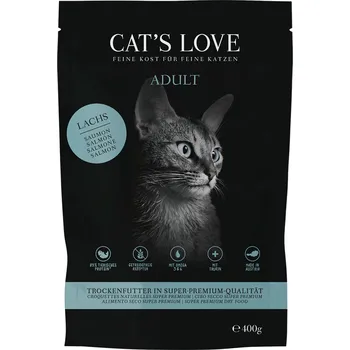 Krmivo pro kočku 2x400g Cat's Love Adult s lososem – výhodné balení