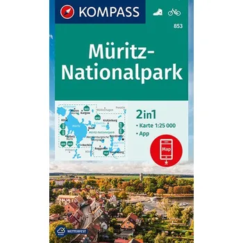 KOMPASS Wanderkarte 853 Müritz-Nationalpark 1:25000 - KOMPASS-Karten GmbH