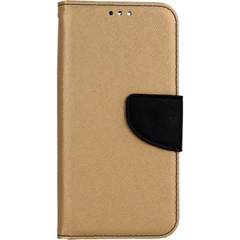 Pouzdro na mobilní telefon Pouzdro iPhone 15 Pro knížkové zlaté (kryt neboli obal na iPhone 15 Pro)