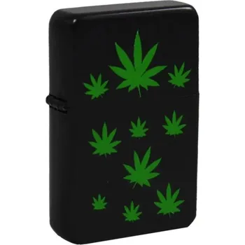 Zapalovač Black Leaf Benzínový zapalovač Ganja